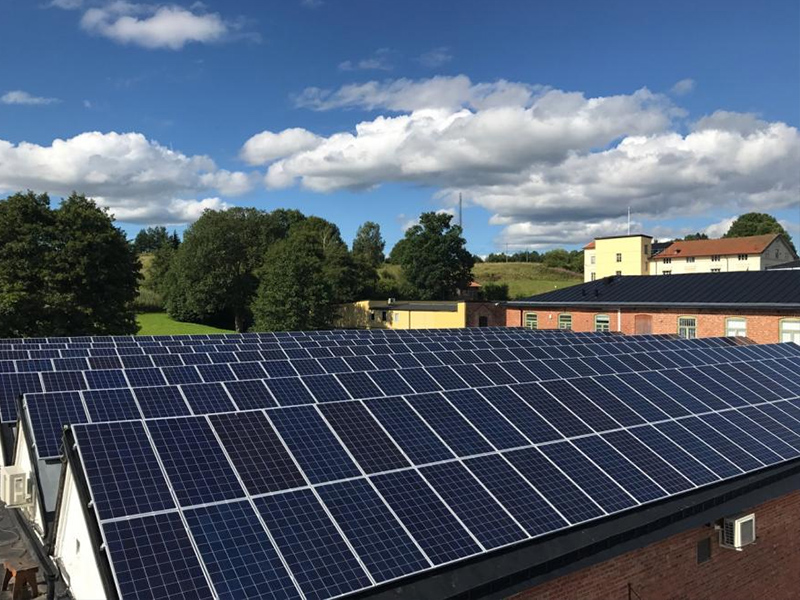 Proyecto de conexión a la red de 138kw en Suecia